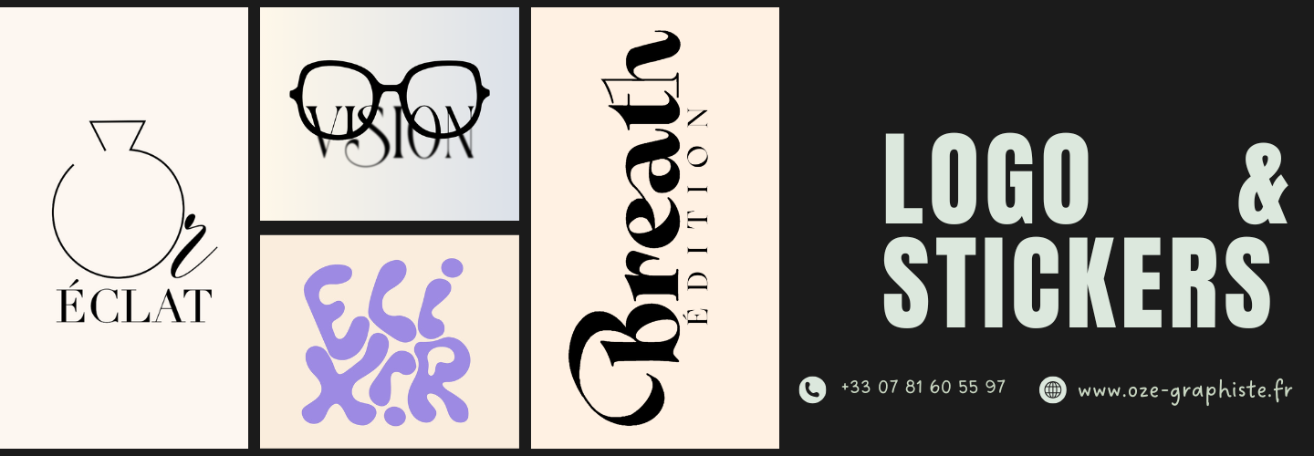 Aperçu de la page logo et stickers 